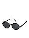 Izipizi #G Unisex Sonnenbrille mit Schwarz Kunststoff Gestell und Schwarz Linse