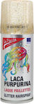 Αποκριάτικο Σπρέυ Βαφής Μαλλιών 100ml Χρυσό με Glitter