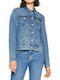 Women's Short Jean Jacket for Spring or Autumn Blue Jean
