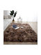 My Home Luxury Anti-slip Rug Rectangular Shaggy Brown