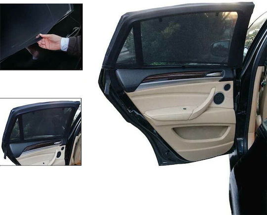 Car+ Seitliche Auto-Sonnenschütze Schwarz gefärbt 95x54cm 2Stück