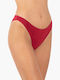 Damen Slip Burgundisch