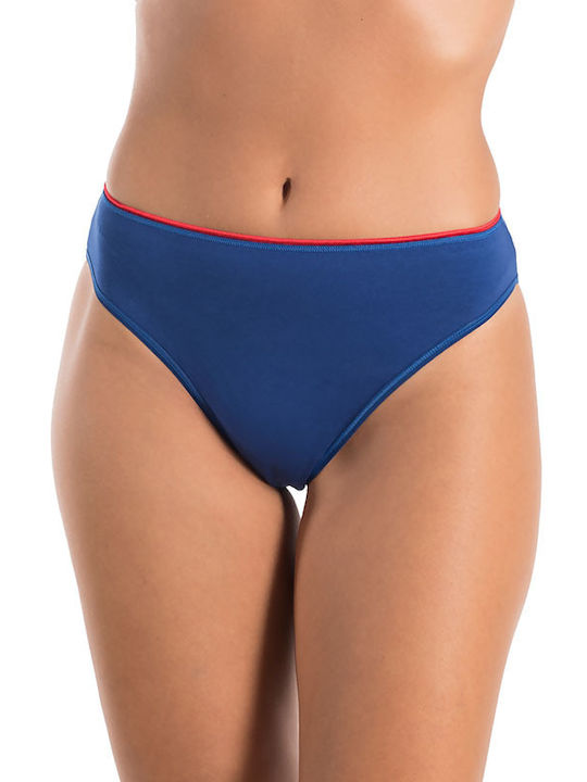 A.A UNDERWEAR Cotton Women's Slip Blue