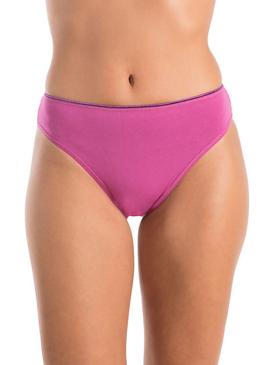 A.A UNDERWEAR Cotton Women's Slip Purple