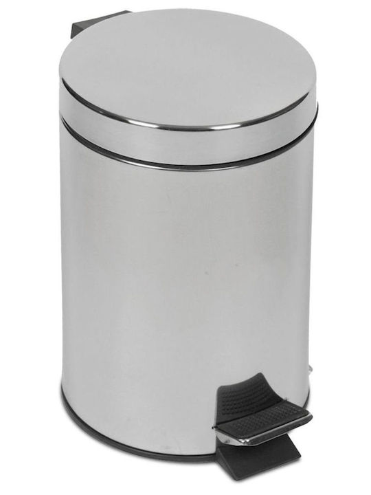 Interflex Inox Badezimmer Mülleimer 12Es Silber