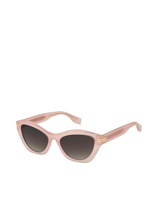 Marc Jacobs Women's Sunglasses with Pink Plastic Frame and Gray Gradient Lens MJ 1082/S 35J/HA