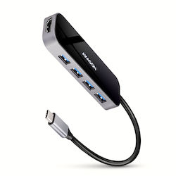 Axagon HMC-6H4A USB-C Docking Station με HDMI 4K PD Axagon HMC-6H4A USB-C Docking Station με HDMI 4K PD