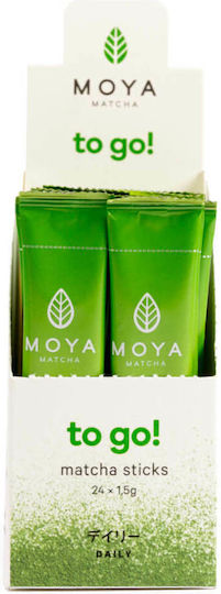 Moya Matcha Tea Organic Product To Go 24 Bags 36gr