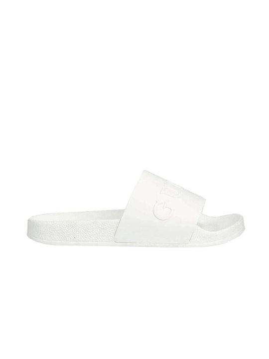 Guess Men's Slides White