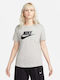 Nike Sportswear Essentials Women's Athletic T-shirt Gray