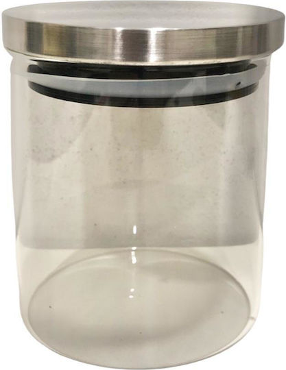 Max Home General Use Glass Jar with Lid Transparent 750ml