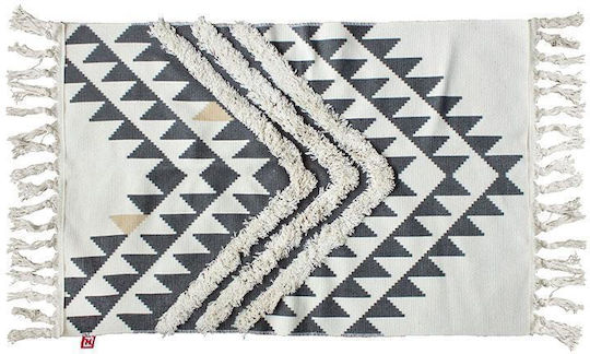 Fylliana 733 Килим Правоъгълена с крошки Black / Beige