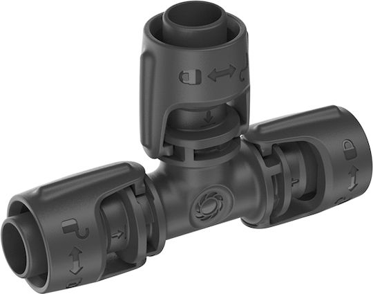 Gardena 13201-20 T Shaped Connector Pipe 13x13mm Black