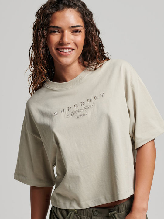 Superdry SDCD Code Surplus Women's Oversized T-shirt Willow Grey