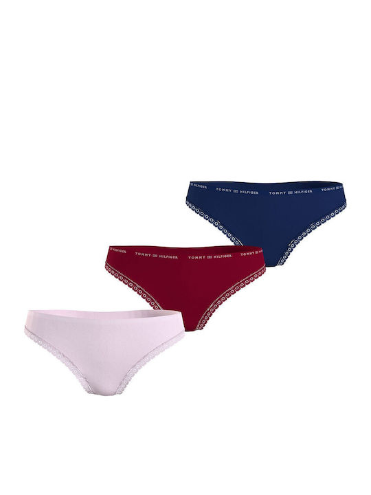 Tommy Hilfiger Γυναικεία String 3Pack Light Pin...