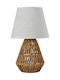 ARlight TLC 6322 Table Lamp from Rope for Socket E27 with White Shade and Brown Base