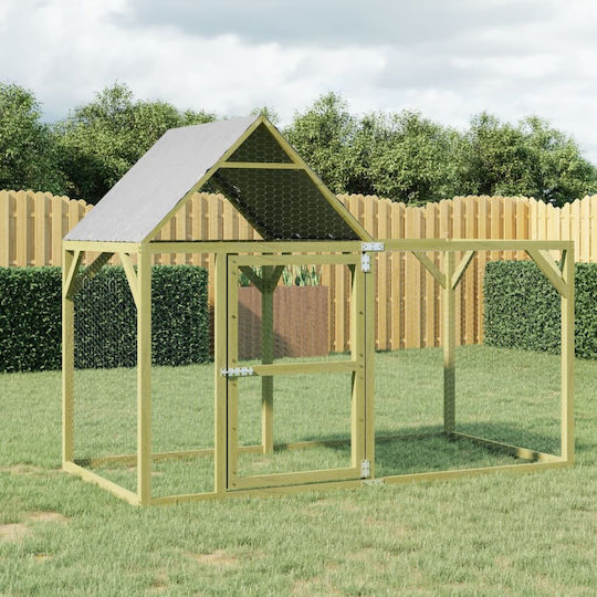 vidaXL Wooden Poultry Coop M2 x W1.5 x H1m