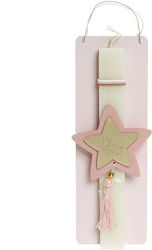 Easter Candle Flat Pink