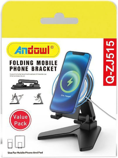 Andowl Q-ZJ515 Βάση Γραφείου για Κινητό σε Μαύρο χρώμα