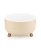 Viosarp Tripod Set 2 Plastic Beige Flower Pots