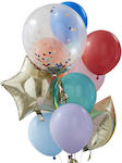 Set of 11 Balloons Latex Multicolour Birthday-Celebration