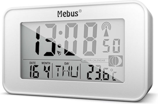 Mebus Funk Tabletop Digital Clock with Alarm 51461