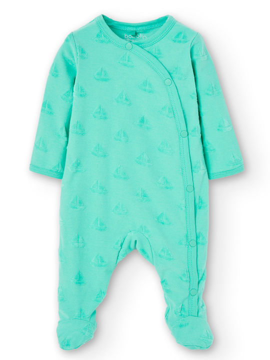 Boboli Baby Bodysuit Set Long-Sleeved Turquoise