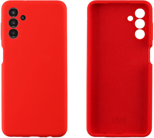 Idol 1991 Velvet Elite 4 Side Camera Guard Back Cover Silicone Red (Galaxy A13 5G)