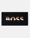 Hugo Boss Bold Beach Towel Cotton Black 160x80cm.