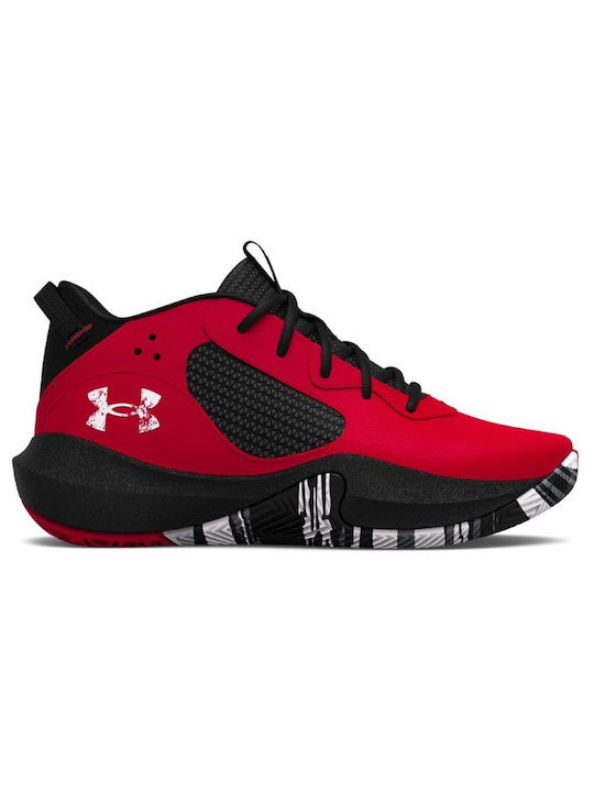 Under Armour Lockdown 6 Kids Basketball Shoes Red