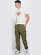 FBM007-03402 Trousers Cargo in Regular Fit Khaki