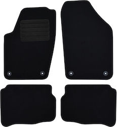 Rigum Set of Front and Rear Mats 4pcs from Carpet for Seat Cordoba / Ibiza Skoda Fabia Volkswagen Fox / Polo Black