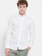 FBM007-00305 Long-sleeved Linen Shirt White