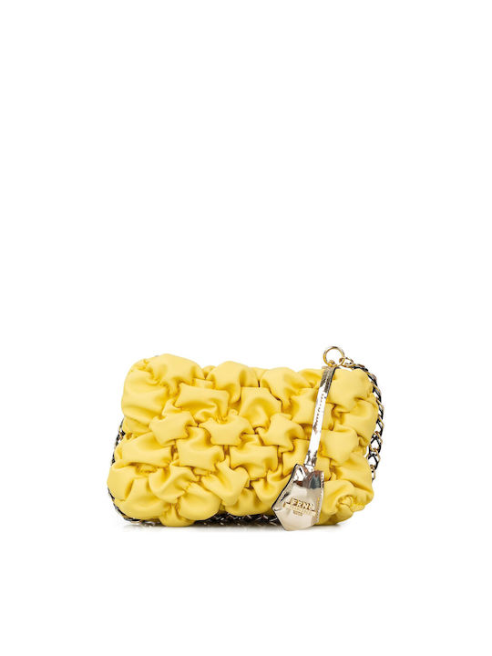 FRNC Γυναικεία Τσάντα Ώμου Κίτρινη