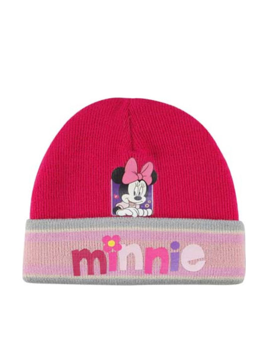 Minnie Παιδικό Σκουφάκι Πλεκτό Ροζ