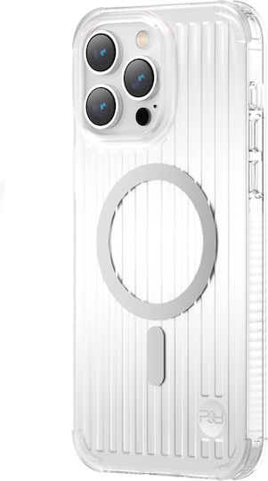 Kingxbar Go Out Back Cover Σιλικόνης Silver (iPhone 14 Pro)