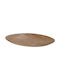 Fylliana Oval Clay Decorative Platter Brown 41x23.5x5.1εκ.