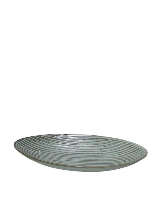 Fylliana Oval Ceramic Decorative Platter 600384 Green 26.5x14x4.2cm