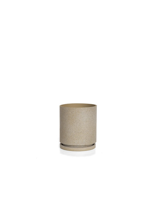 Soulworks Tranta Pflanzentopf Beige 14x14x16cm 0800014