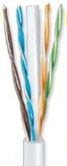 Anga U/UTP Cat.6 Ethernet Network Cable without connectors 100m White 1pcs