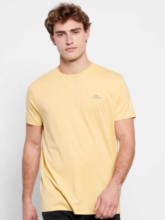 Funky Buddha Ανδρικό T-shirt Vanilla Yellow Μον...