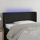 vidaXL LED Bed Headboard Fabric Black 103x88 cm