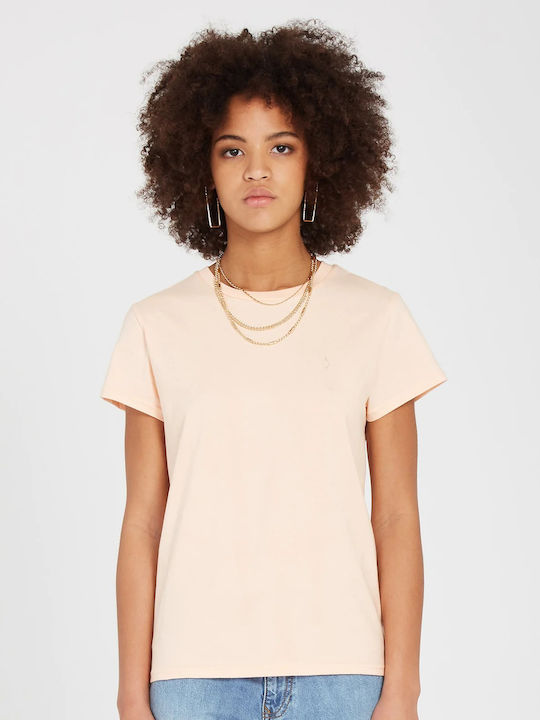 Volcom Stone Blanks Tee Damen T-Shirt Rosa