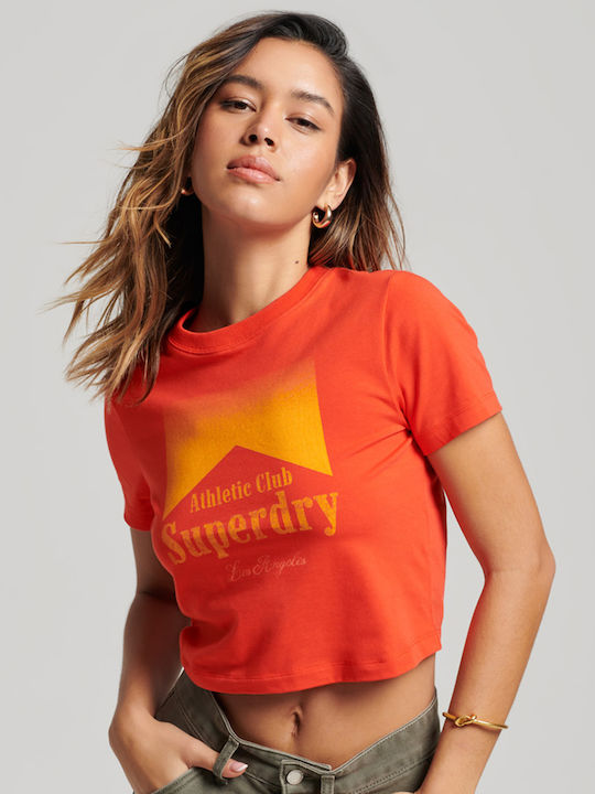 Superdry Code Graphic Bluze damă Portocalii