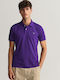 Gant Men's Short Sleeve Blouse Polo Purple