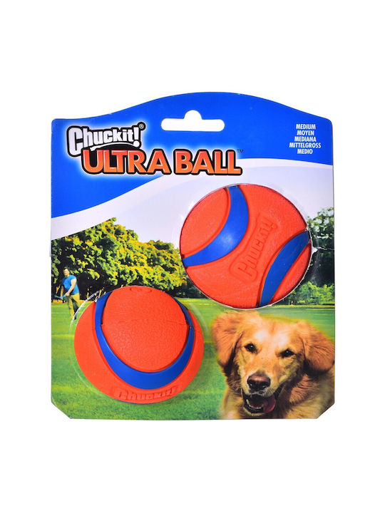 Chuckit Ultraball Μπάλα Παιχνίδι Σκύλου Medium 6εκ. Πορτοκαλί