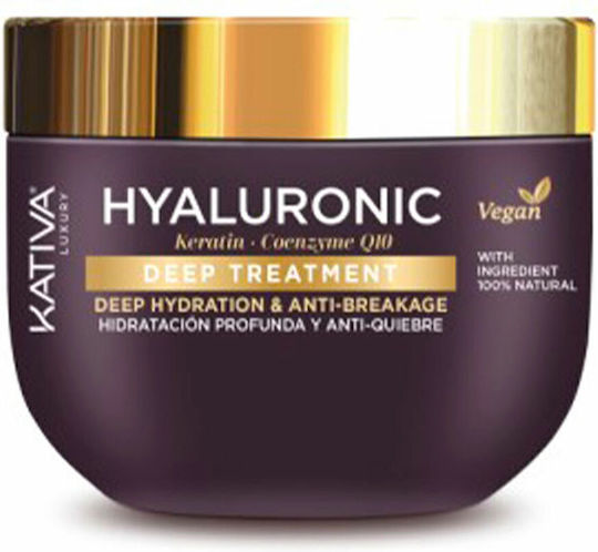 Kativa Hyaluronic Μάσκα Μαλλιών για Ενυδάτωση με Υαλουρονικό Οξύ & Κερατίνη 300ml
