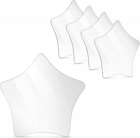 Dekorativer Aufkleber Wand Stern 5Stück 15x15cm Navaris