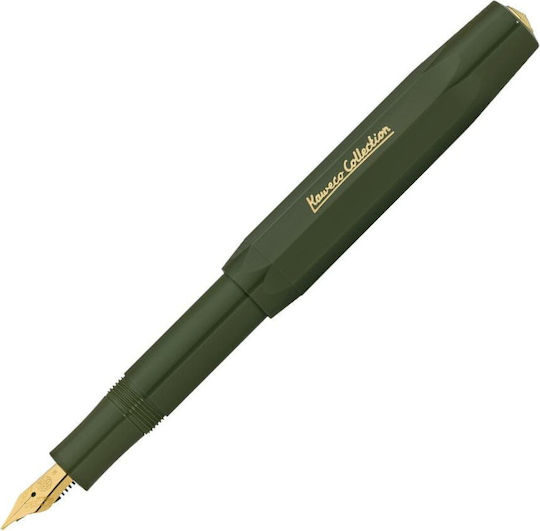 Kaweco Спорт Писалка Medium Зелена от Пластмаса с Червено Мастило