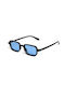 AV Sunglasses Kaia Women's Sunglasses with Black Plastic Frame and Light Blue Lens